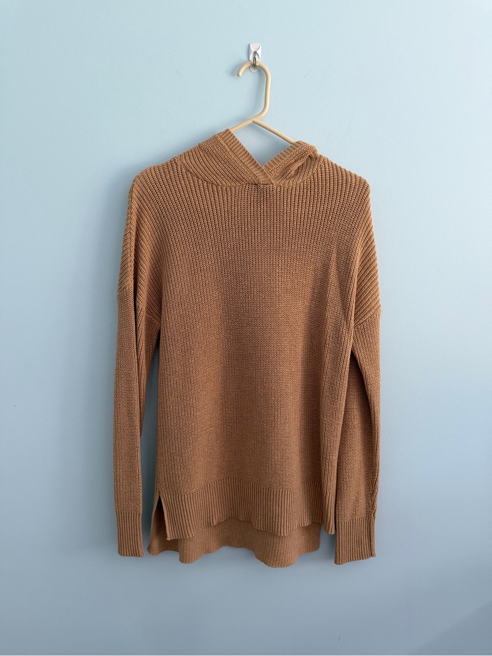 Cynthia Rowley Knit Hooded Sweater - Tan